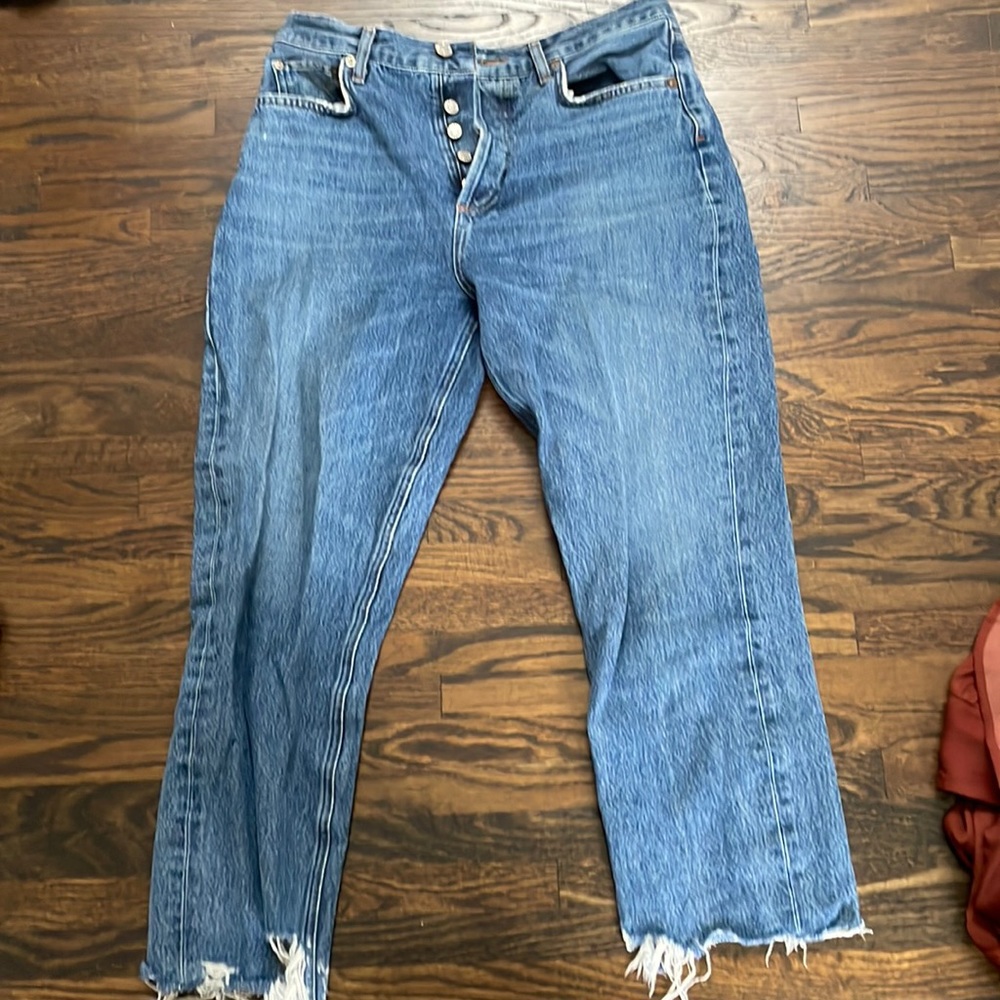 Agolde cropped high waisted jeans
